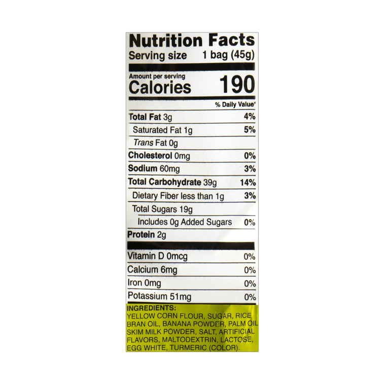 韩国NONGSHIM农心  香蕉脆条 玉米泡芙 膨化零食 45g【 Blackpink Jennie推荐】 9