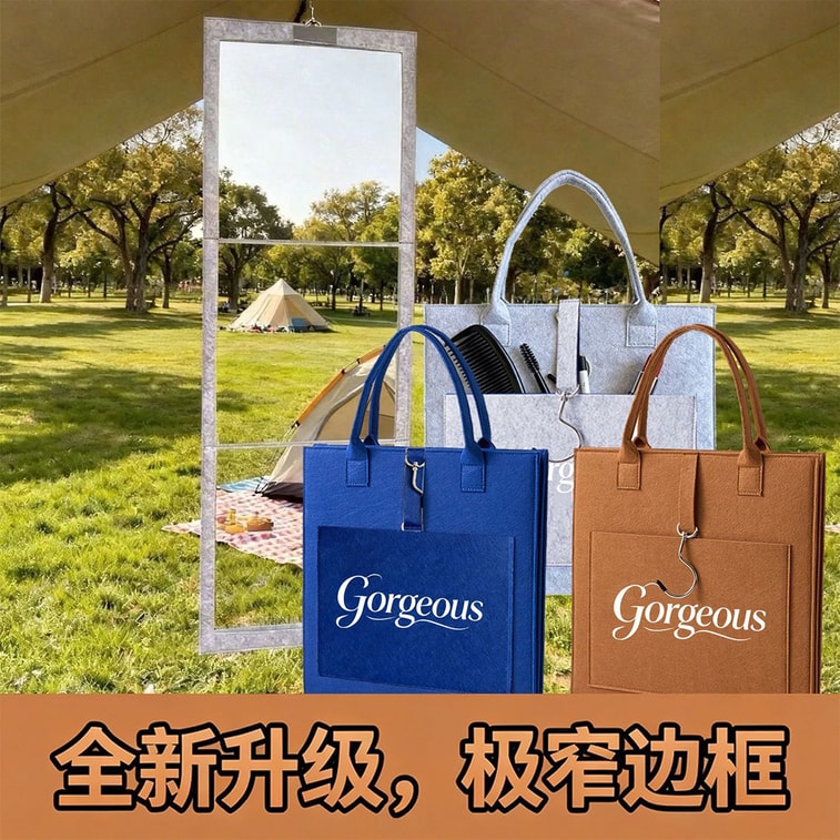 Foldable Full‑Body Mirror Police Blue 1 Piece Acrylic Shatter‑Proof Handheld Mirror Portable Mirror For Dorm & Travel 6
