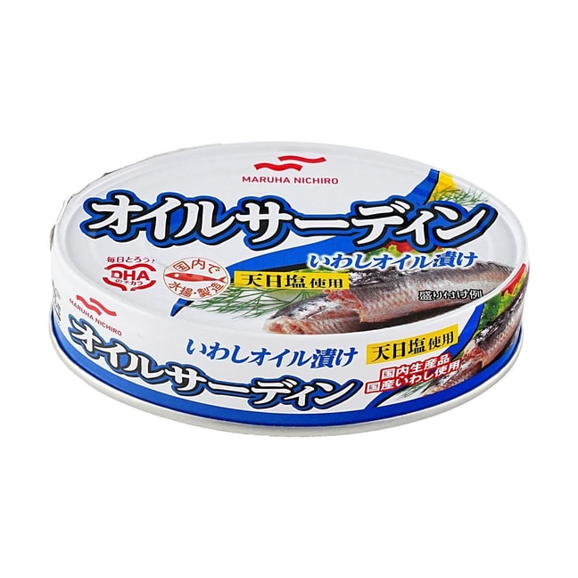 日本 MARUHA NICHIRO玛鲁哈 油浸沙丁鱼罐头 100g【开罐即食】【可用于米饭沙拉下酒小菜】【富含DHA】