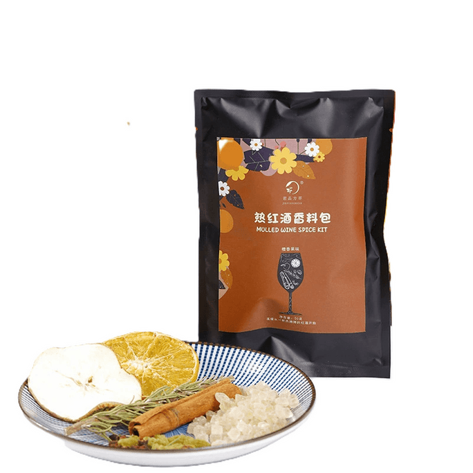  素本草 橙口味·熱紅酒香料包【肉桂 丁香 迷迭香 香橙片 蘋果片 葡萄乾 黃冰​​糖】 50g