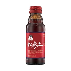 【中国直邮】 韩国 正官庄 红参元气饮 100ml 植物饮品原装进口人参红参浓缩液