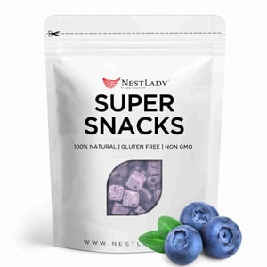 美国NestLady雍容燕窝 蓝莓益生菌酸奶块 真果粒 香酥脆 网红零食 60g