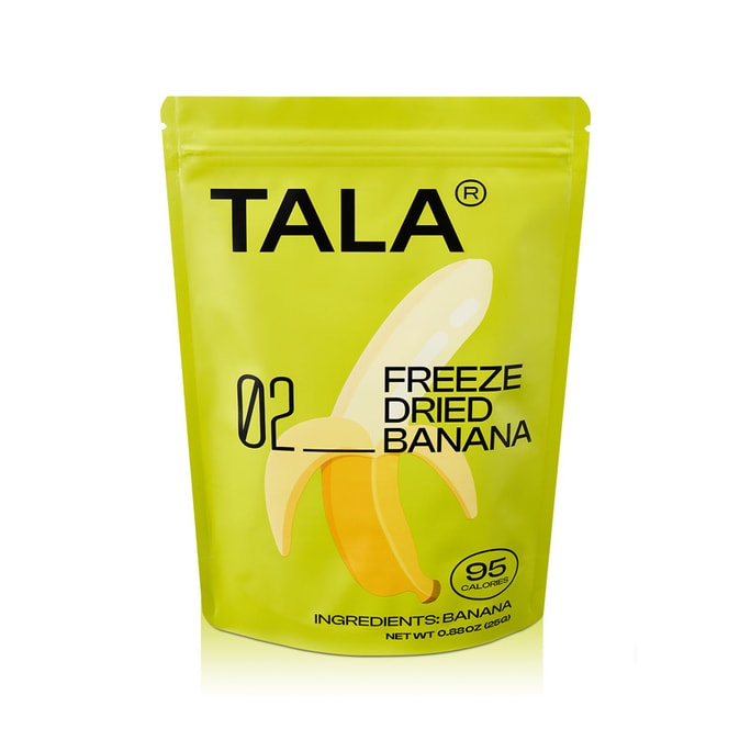 TALA 凍乾水果 冷凍乾燥香蕉片 25g 新鮮果凍乾 低卡健康
