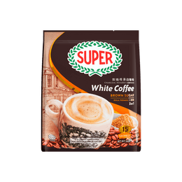 新加坡SUPER 三合一经典浓香炭烧白咖啡 15包入 540g