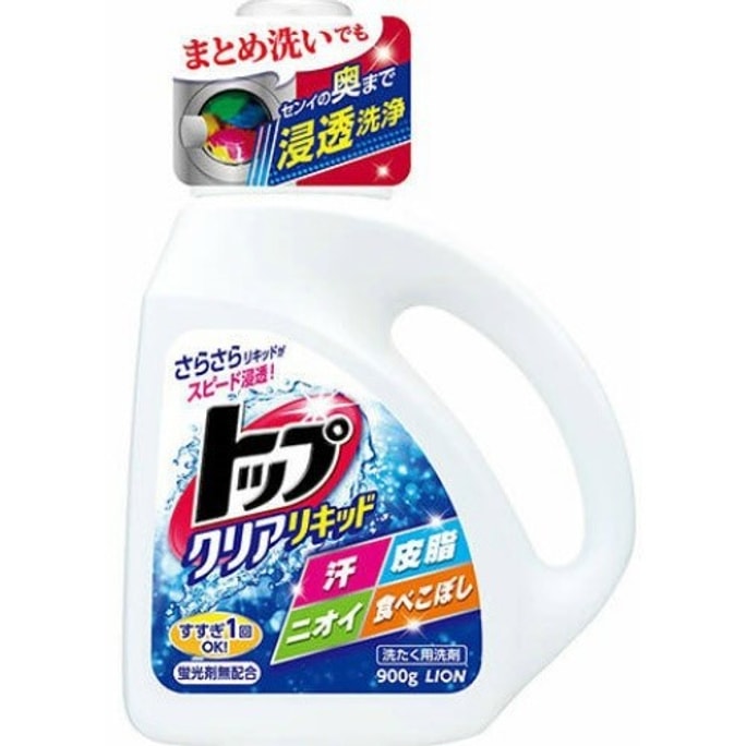 일본 LION TOP 청정농축효소 오래 지속되는 탈취 세탁세제 900g
