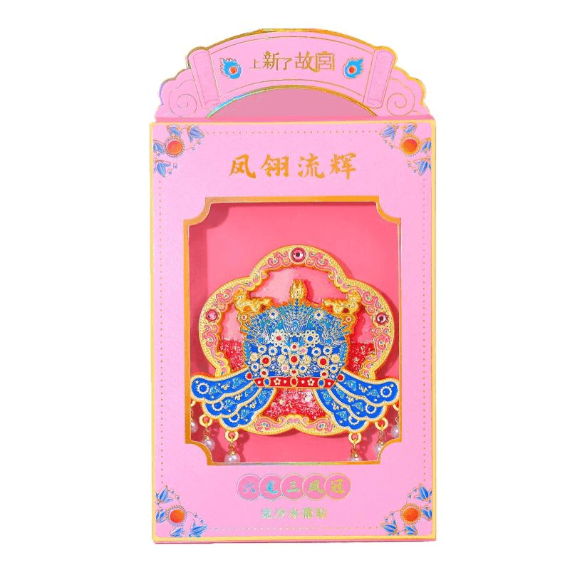 中国直送】故宮博物院文化創作商品：新着商品 - 流砂付き鳳凰冠