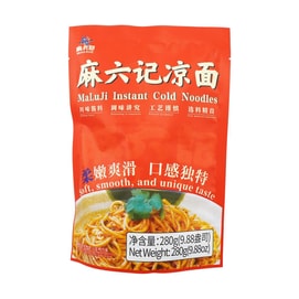 麻六記 涼麵 280g【勁道半乾麵+4包配料】【地道川味 鮮香爽辣】