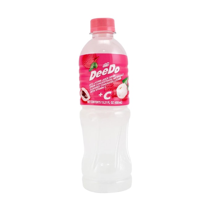 Lychee Fruit Juice 15.2 fl oz 【Thai Refreshing Juice】【Juicy & Sweet】