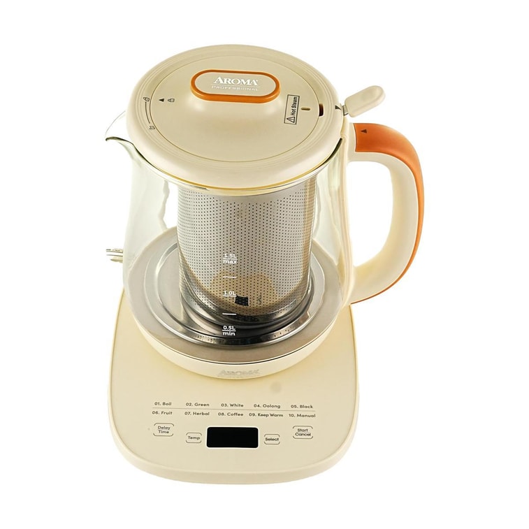 Multi-Function Digital Glass Tea Maker, 50.72 fl oz 6-Cup with 16 Heat Settings AWK-705 13