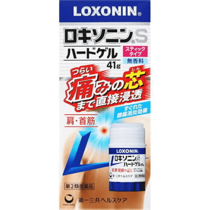 어깨, 허리, 관절 통증 완화를 위한 다이이치산쿄 록소닌 진통 스틱(41g)
