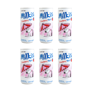 【밸류 팩】밀키스 딸기맛 소다, 8.45 fl oz * 6