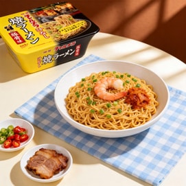 日本MYOJO明星食品 CHARUMERA 无汤炒拉面 豚骨味日式炒面 方便面杯面拌面 112g