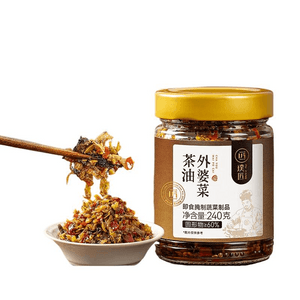 Tea oil grandmother dish Hunan rice pickled vegetables 240g * 1 bottle