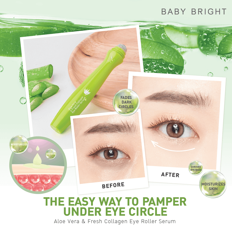 ALOE VERA & FRESH COLLAGEN EYE ROLLER SERUM 15ml 5