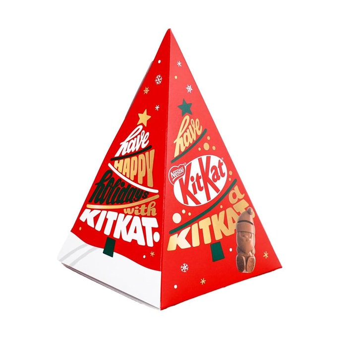 KitKat Christmas Santa Tree Gift Box,Chocolate Wafer Biscuit,8pieces【Holiday Limited】