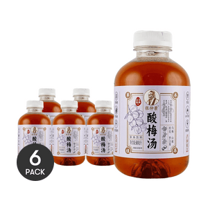 Sour Plum Concentrate Drink, Botanical Beverage, 16.91 fl oz *6【6 Packs】【 0 Fat Low Calories】