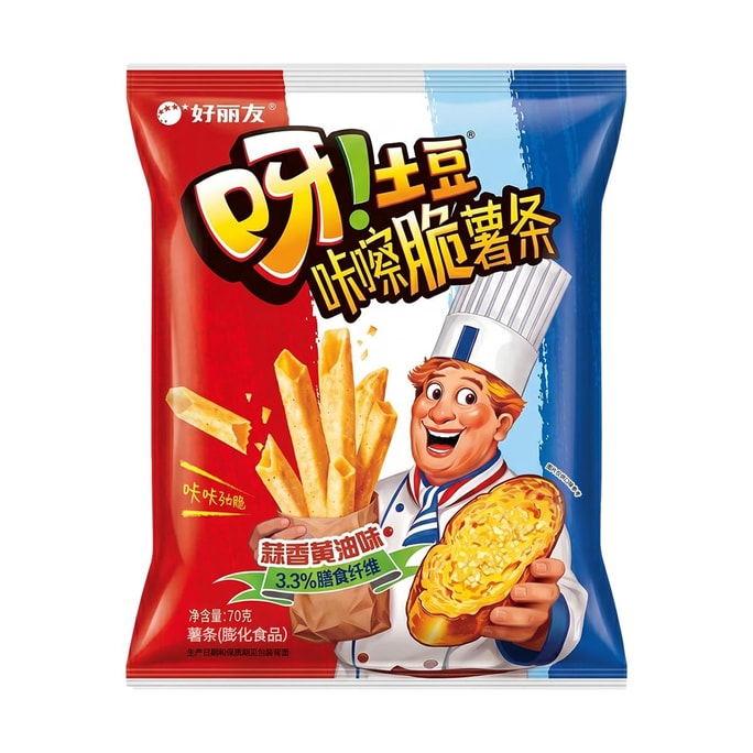 야! 감자, 프렌치 프라이, 갈릭 버터 맛, 71g