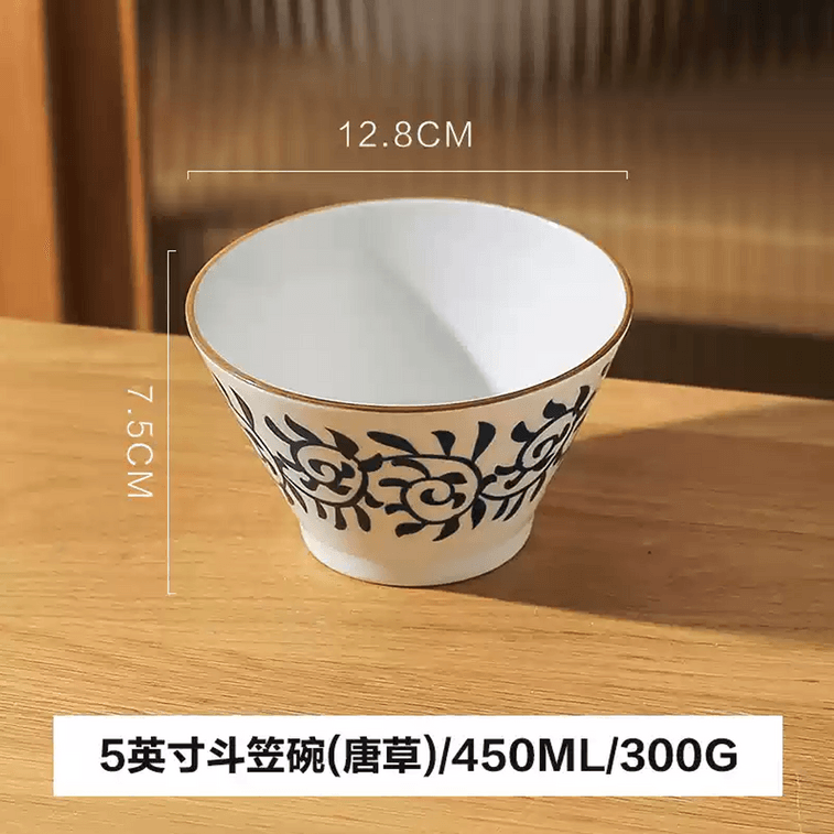 川島屋 日本製 ライスボウル レトロ ライスハットボウル ミックスカラー 4個セット 8
