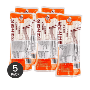 Gansu Dingxi Potato Noodles ,Wide Type Noodles, 8.82 oz *5【5 Packs】【 For Malatang and Hot Pot】