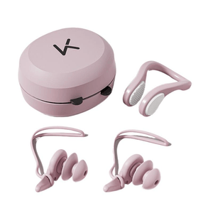 【中国直邮】Keep游泳耳塞专业防呛水鼻夹防水不隔音儿童洗澡耳朵防进水 粉色鼻夹耳塞*1套