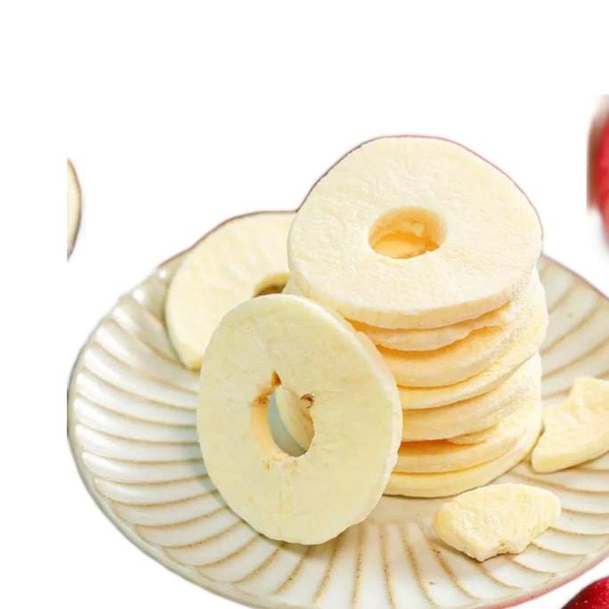 【中國直郵】 尋脆記 FD凍乾蘋果圈蘋果脆片休閒零食25g*2袋