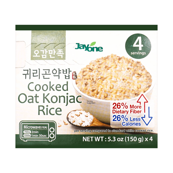 Cooked Oat Konjac Rice 150g x 4pc