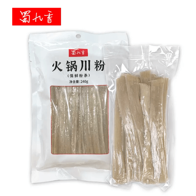 [중국에서 온 다이렉트 메일] Shu Jiuxiang 전골 재료 고구마 가루 와이드 파우더 신선한 고구마 가루 담그지 않는 사천 240g*1봉