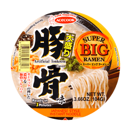 日本ACECOOK 超大碗豚骨味拉面 104g