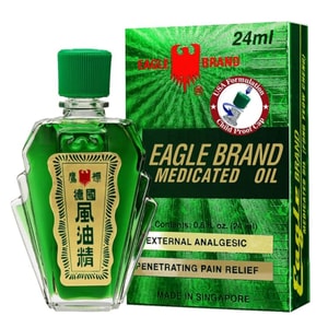 이글 브랜드 독일산 약용 오일 24ml: 근육통, 뻣뻣한 목과 어깨를 빠르게 완화해 주며, 염좌와 멍에도 효과적입니다. 민트의 시원한 느낌이 혈액 순환을 촉진하고 진정시켜 줍니다. 외용으로 사용하면 통증을 완화하고 마음을 상쾌하게 해 줍니다.