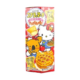 日本LOTTE乐天 考拉巧克力饼干 苹果派风味 46g【HELLO KITTY 50周年纪念】