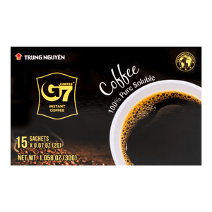 越南中原 G7无糖速溶黑咖啡 15包入 30g【醇厚浓郁】
