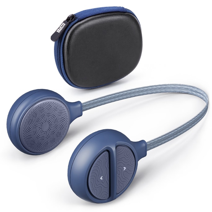 【滑雪必備】OutdoorMaster 頭盔式耳機 無線藍牙5.0 運動耳機 防掉落 灰藍色