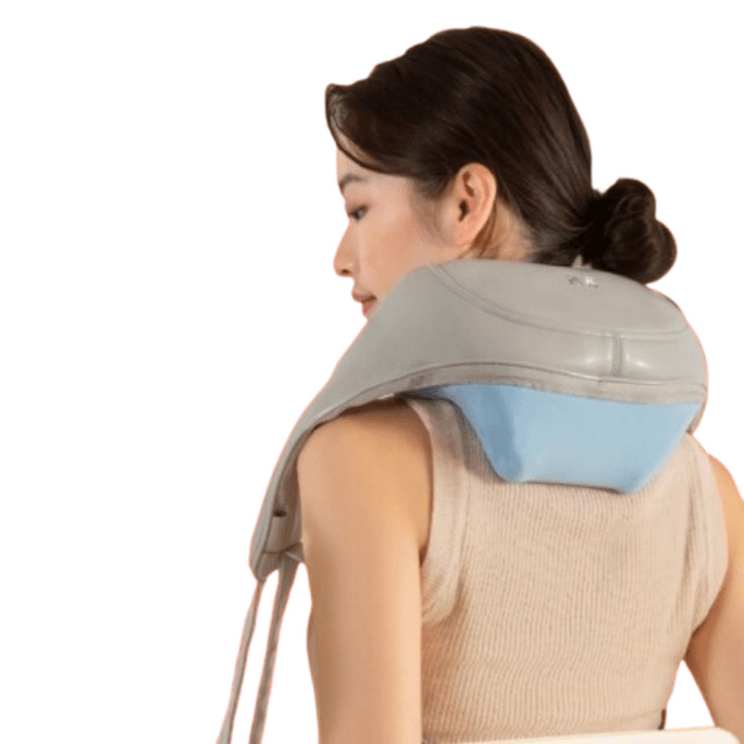 R5 Shoulder and Neck Massager with Kneading Function for Shoulders Hands Back and Waist - Sea Salt Gray - 1 Unit