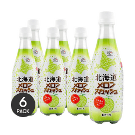 日本FUJIYA不二家  碳酸饮料 哈密瓜味 410ml *6【6份超值装】