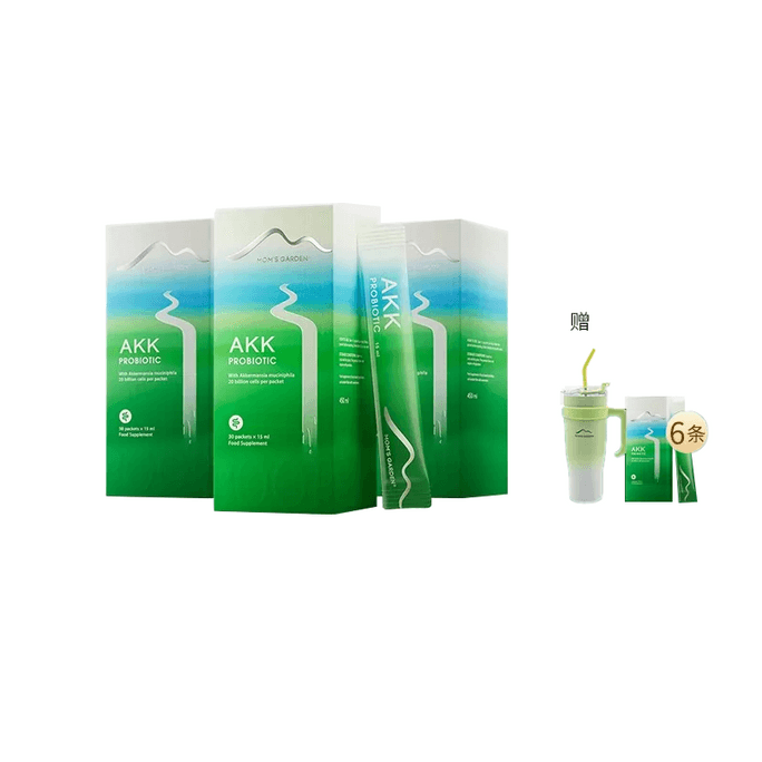 Next-Gen AKK Probiotic – 30 Sticks × 3 Boxes (Free 6 Sticks + Tumbler Cup Included)