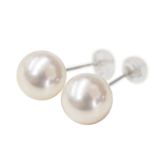REENS PEARL K14WG Akoya pearl earrings 1 pair