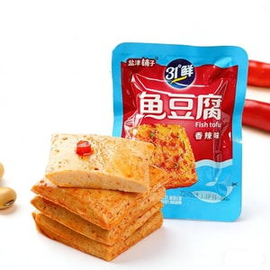 鹽津鋪子 魚豆腐香辣味豆腐爆款解饞小點心10g*10包
