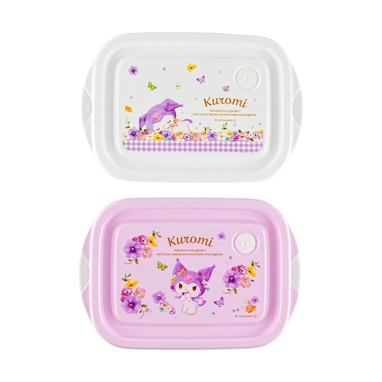 쿠로미 파스텔 패턴 식품 용기, 476ml (16.9 fl oz) 2개입 밀폐형 보관함 3