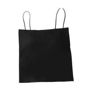 Cami Tank Top One-Shoulder Ice Silk No Padding Small Cami Summer Thin Style Black (70-115g)