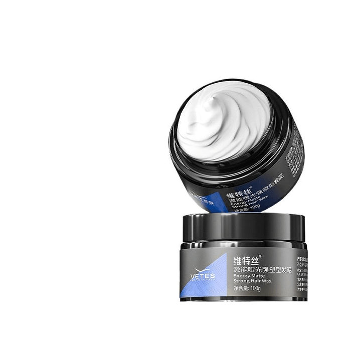 【中國直郵】維特絲髮蠟髮泥男士定型清香自然蓬鬆髮膠啞光保濕粗硬髮推薦髮泥100g*1罐