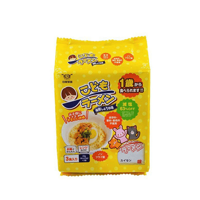 [일본에서 온 다이렉트 메일] TANABIKISEIMEN Tian Mi Noodles 이유식 1세 이상의 영유아를 위한 보완식품 해산물 라면