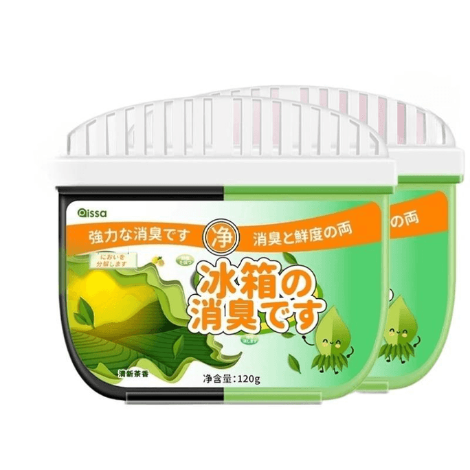 Deodorant And Fresh Refrigerator Deodorant Activated Carbon Fresh Tea 120g*2 Boxes