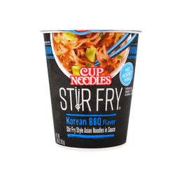 NISSIN Korean BBQ Stir Fry Cup Noodles - Instant Noodles, 2.89oz | Yami