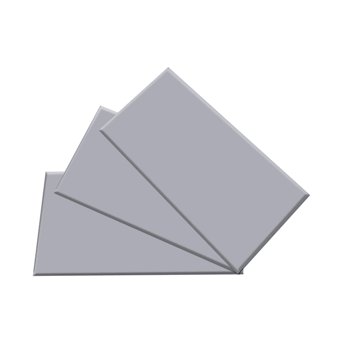 Kproduct4u (韓国) - メタリックセラミックタイル、光沢ホワイト (50枚) (光沢ホワイト、ライトグレー 2色) ライ​​トグレー