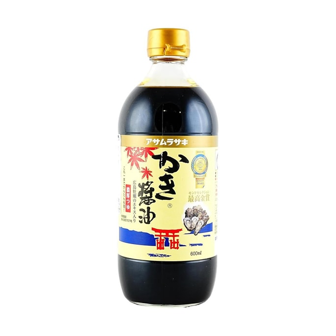 日本ASAMURASAKI 牡蠣醬油 600ml【生蠔調味汁】【拌麵拌飯燉湯】