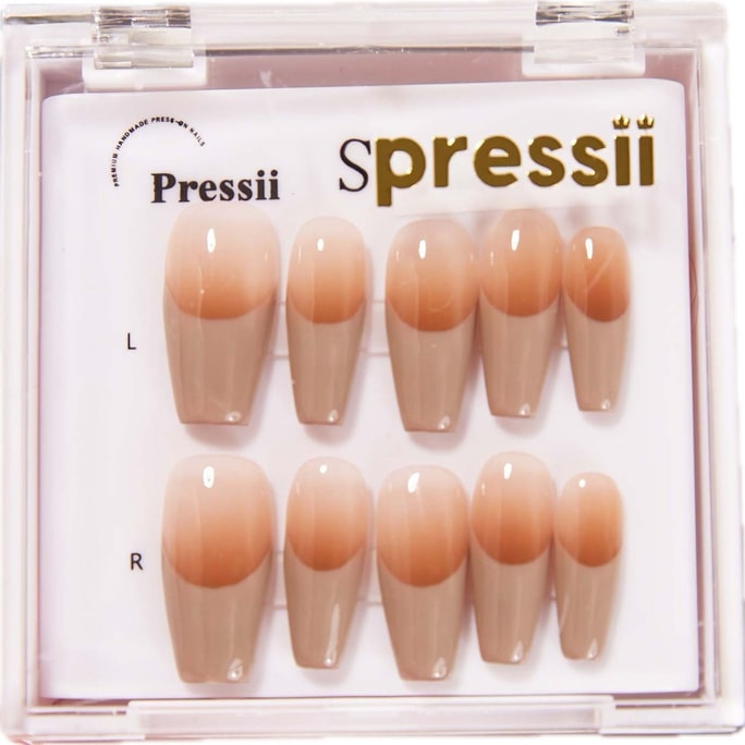 Pressii ハンドメイドネイル M エレガントコーヒーネイルステッカーセット 55g/箱