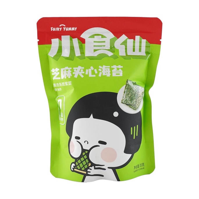 良品铺子 芝麻夹心海苔 35g