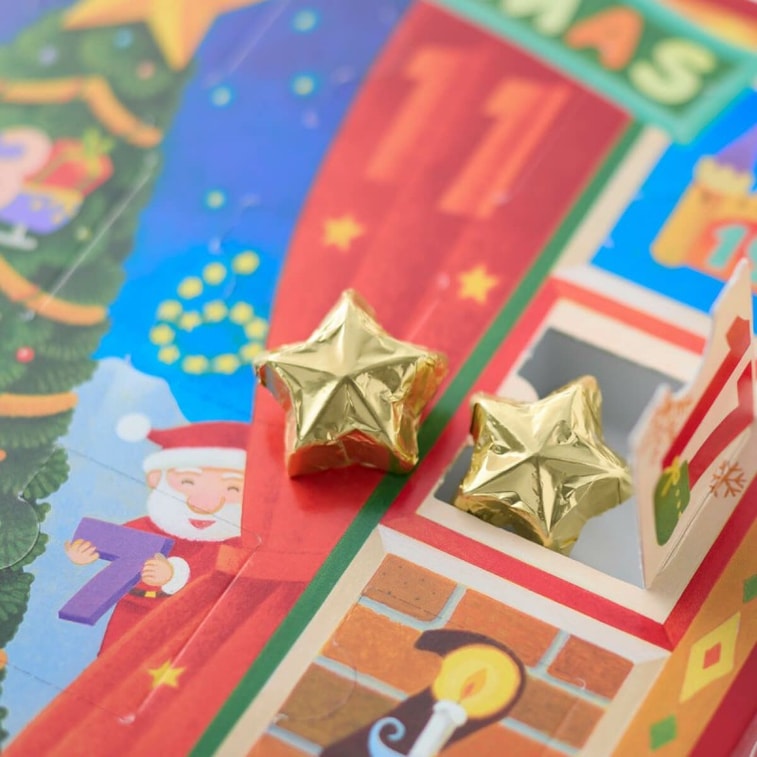 【日本直送】モロゾフ クリスマス限定スイーツホリデーカウントダウンアドベントカレンダーチョコレートボックス（50個入り、スピリッツは除く） 3
