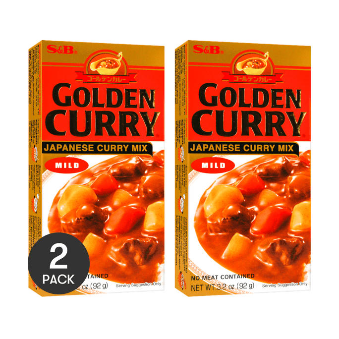 Japanese Golden Curry Sauce Mix - Mild, 3.2oz *2【2 Packs】