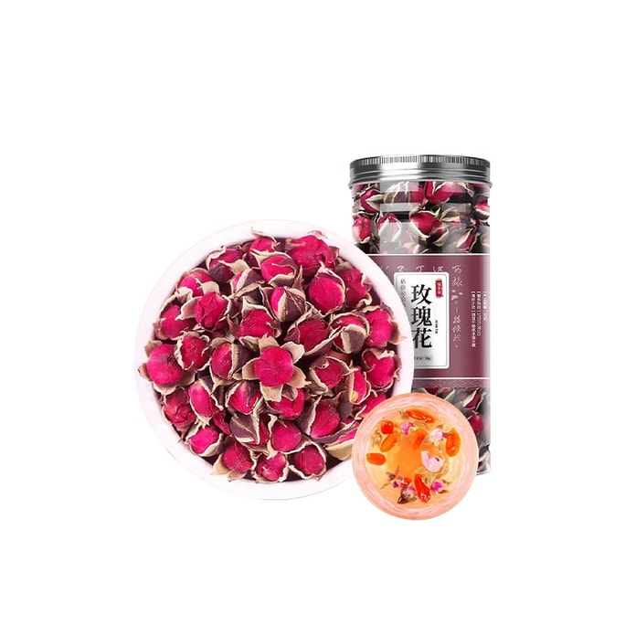 【中国直邮】 聚和泰 玫瑰花茶 50g/ 罐 玫瑰干花 养生茶泡茶水